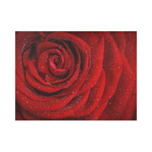 Red rosa Placemat 14’’ x 19’’ (Set of 2)