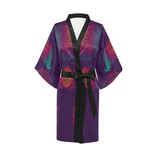 Colorful Mandala Kimono Robe