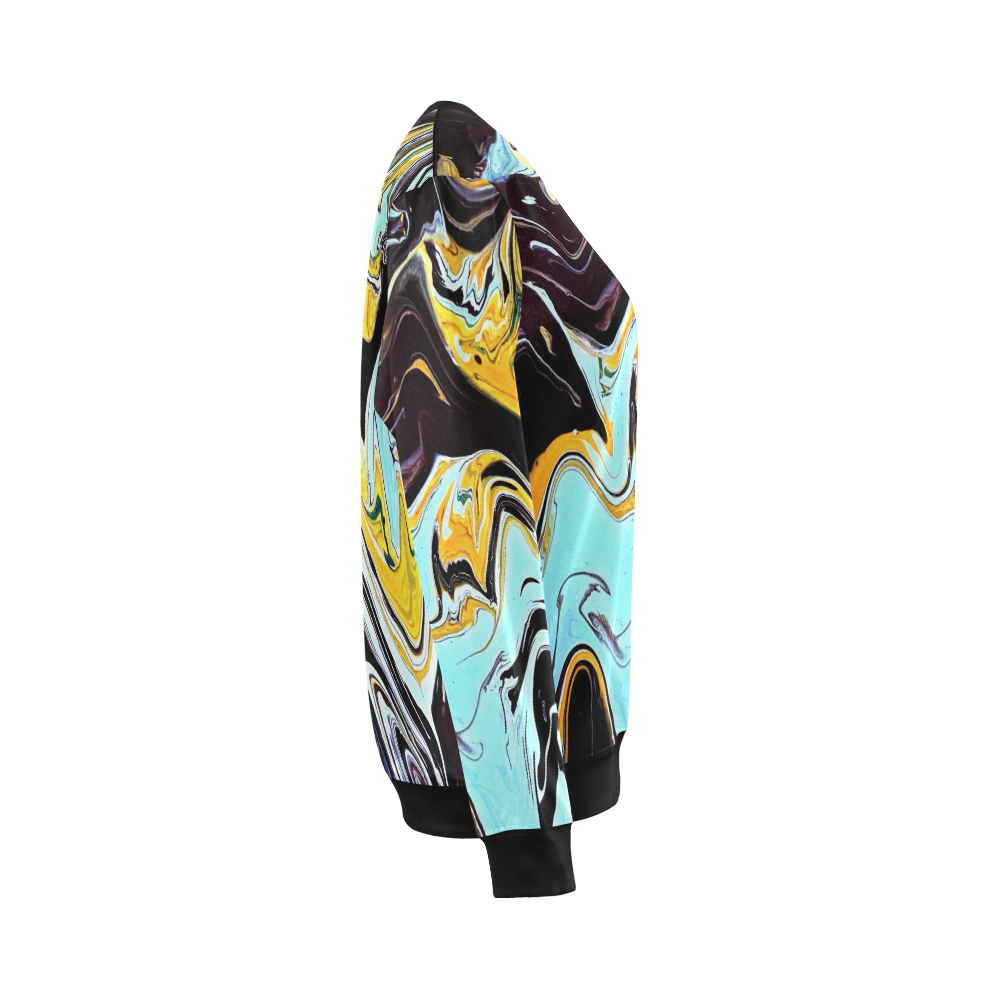 oil_d All Over Print Crewneck Sweatshirt for Women (Model H18)
