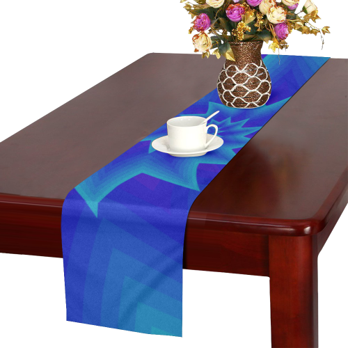 Royal blue star Table Runner 14x72 inch