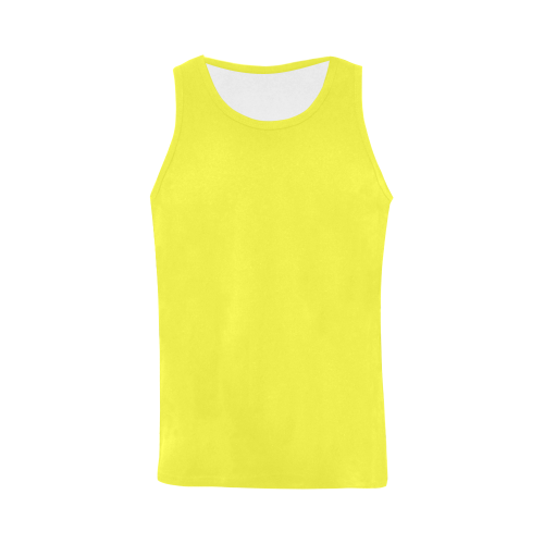 color maximum yellow All Over Print Tank Top for Men (Model T43)