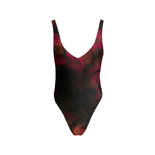 Magic fire Sexy Low Back One-Piece Swimsuit (Model S09)