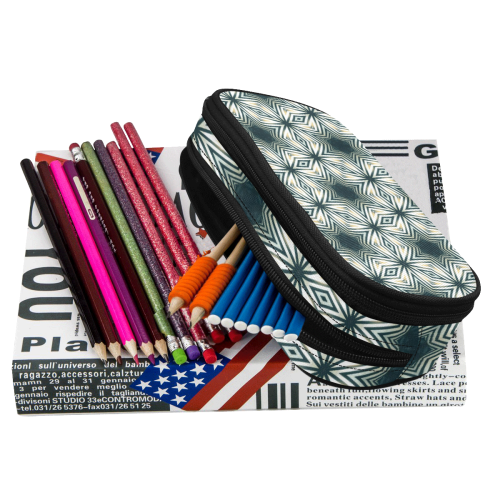 Star Zebra abstract pattern Pencil Pouch/Large (Model 1680)