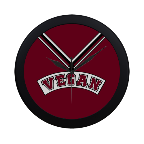 Vegan Cheerleader Circular Plastic Wall clock