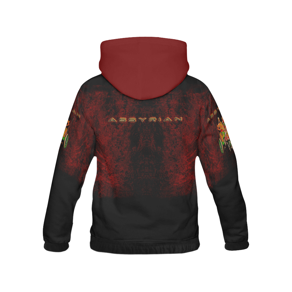 Assyrian Warrior All Over Print Hoodie for Women (USA Size) (Model H13)