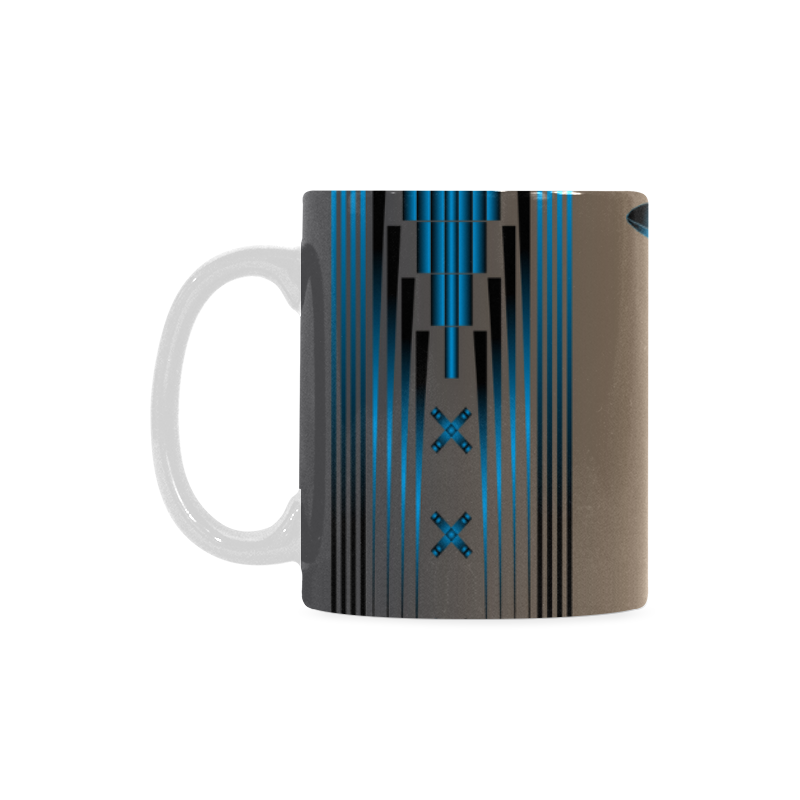 Dragonfly Blue White Mug(11OZ)