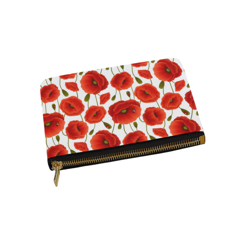 Poppy Pattern Carry-All Pouch 9.5''x6''