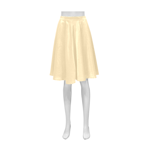 color moccasin Athena Women's Short Skirt (Model D15)