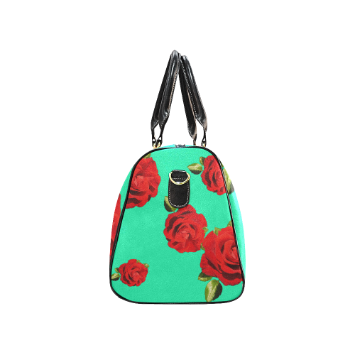 Fairlings Delight's Floral Luxury Collection- Red Rose Waterproof Travel Bag/Small 53086e17 New Waterproof Travel Bag/Small (Model 1639)