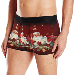 Santa Claus with gifts, vintage Men's All Over Print Boxer Briefs (Model L10)