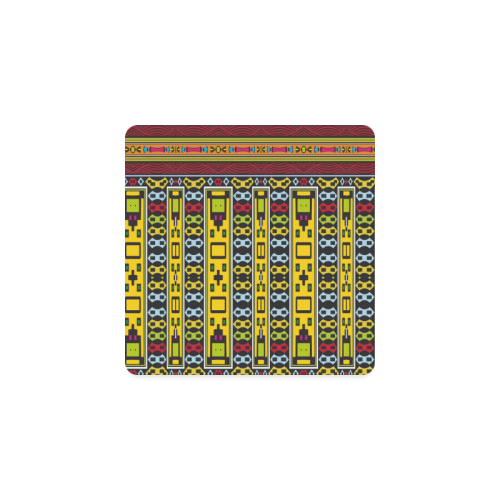 Shapes rows Square Coaster