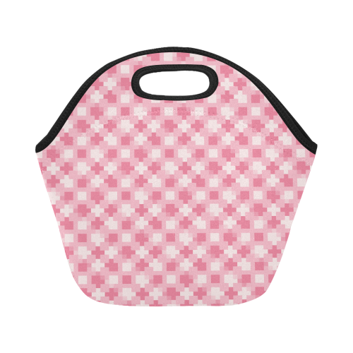 pink pattern Neoprene Lunch Bag/Small (Model 1669)