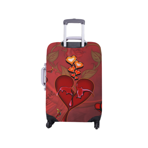 Wonderful hearts Luggage Cover/Small 18"-21"