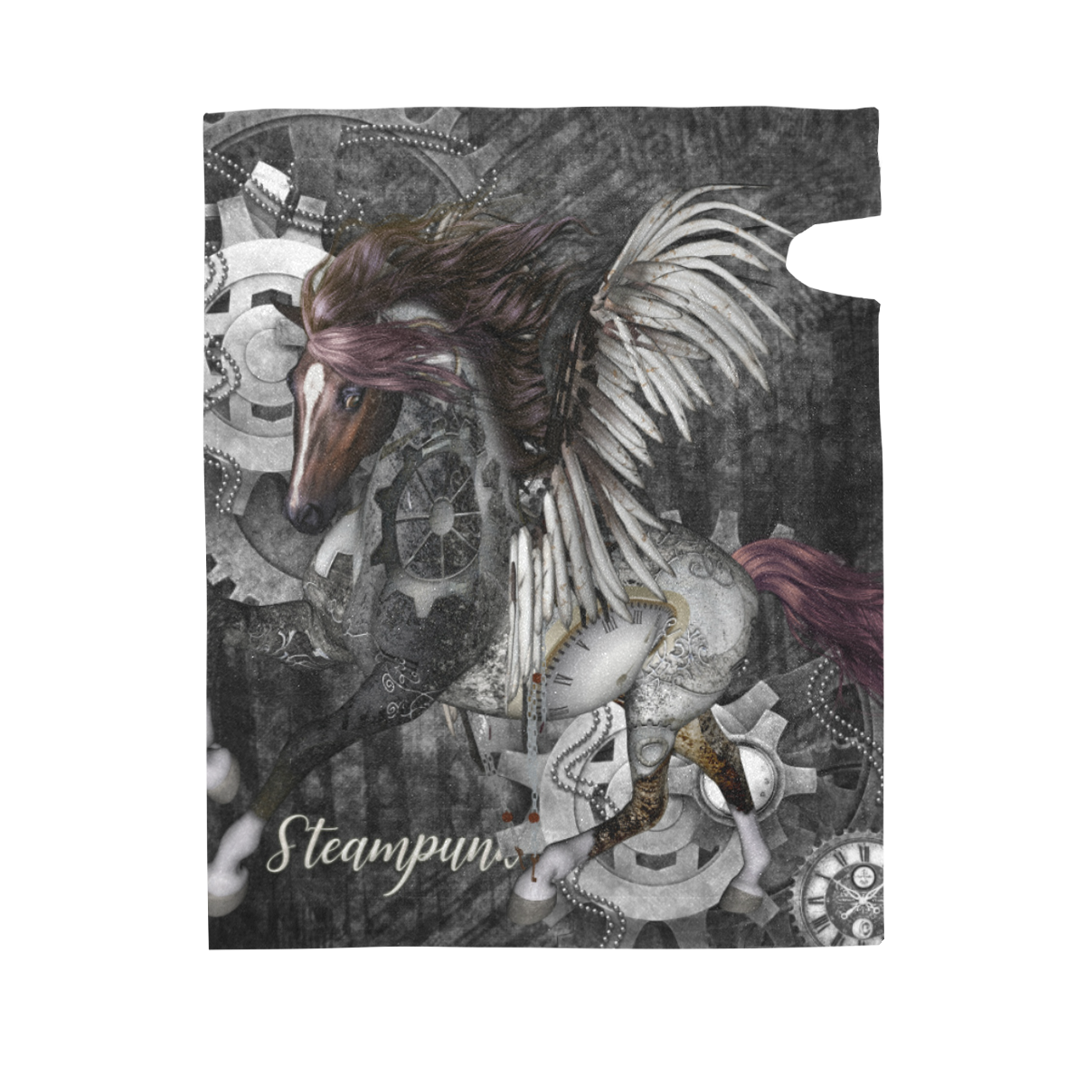 Aweswome steampunk horse with wings Mailbox Cover