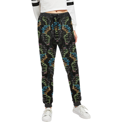 DNA pattern - Biology - Scientist Unisex All Over Print Sweatpants (Model L11)