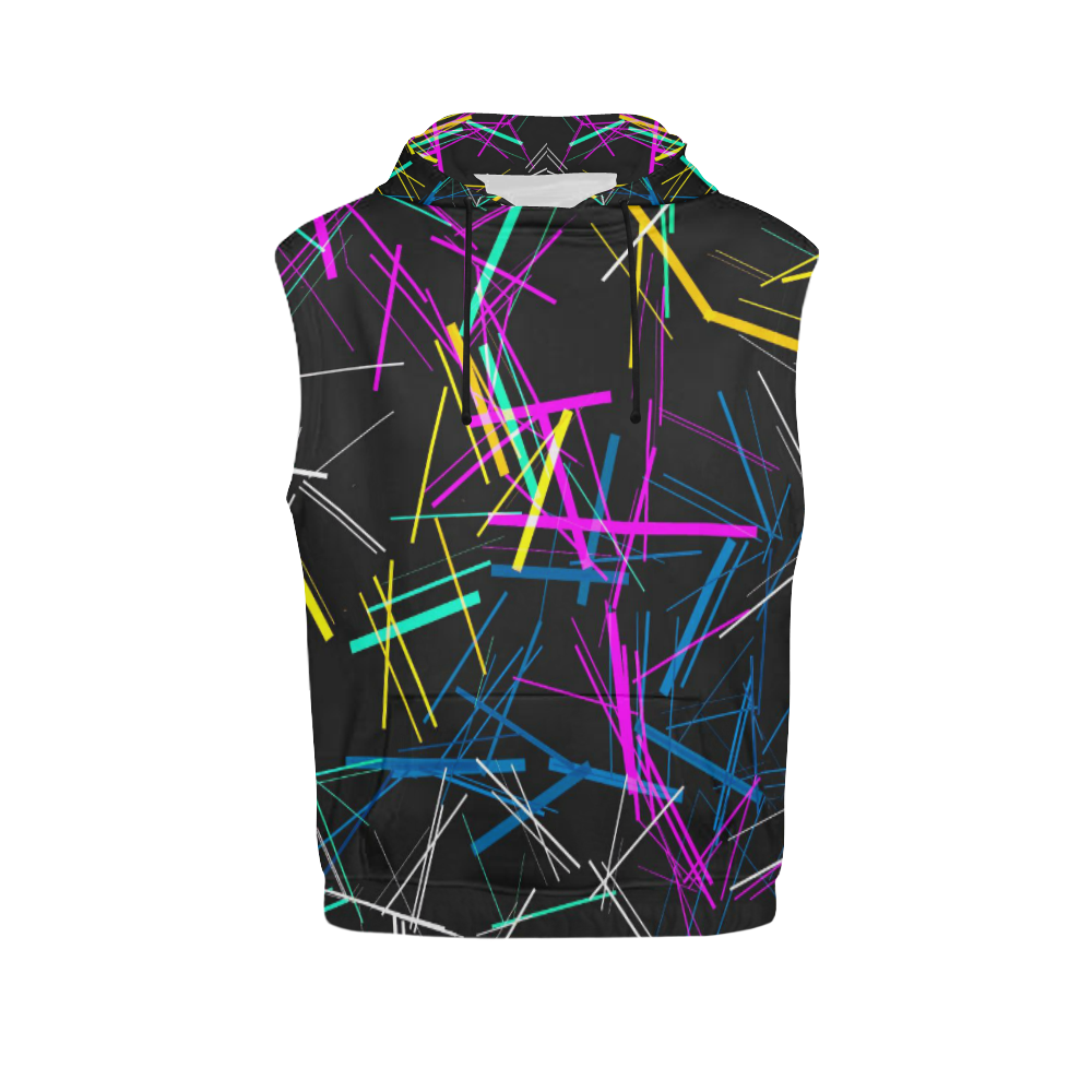 New Pattern factory 1A by JamColors All Over Print Sleeveless Hoodie for Men (Model H15)