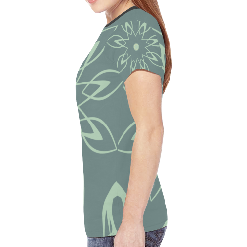 Soft Petals New All Over Print T-shirt for Women (Model T45)