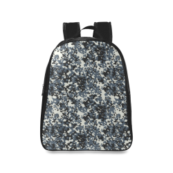 Urban City Black/Gray Digital Camouflage School Backpack/Large (Model 1601)