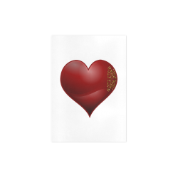 Heart  Symbol Las Vegas Playing Card Shape Art Print 7‘’x10‘’