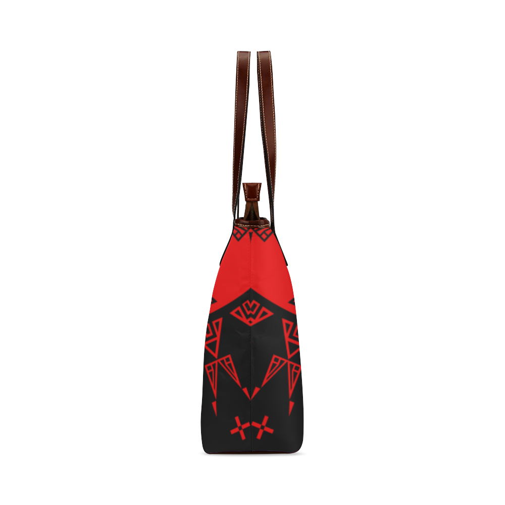 Night Stars Red Shoulder Tote Bag (Model 1646)