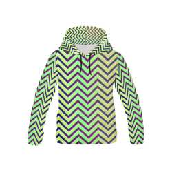 Zig Zag All Over Print Hoodie for Kid (USA Size) (Model H13)