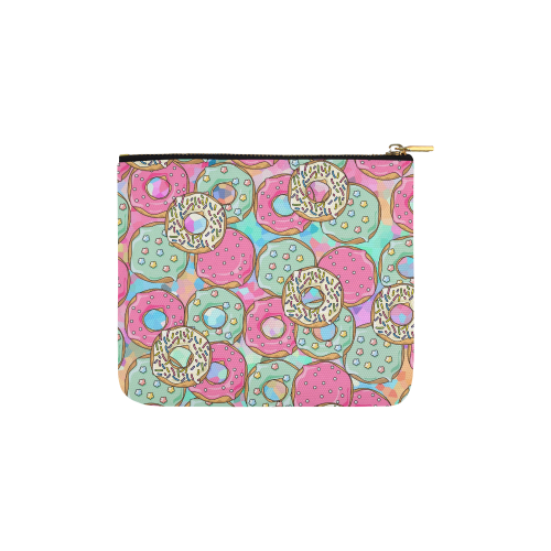 Doughnut (Donut) Pattern Carry-All Pouch 6''x5''