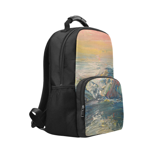 Mountains painting Unisex Laptop Backpack (Model 1663)
