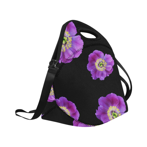 Fairlings Delight's Floral Luxury Collection- Purple Beauty 53086a10 Neoprene Lunch Bag/Large (Model 1669)