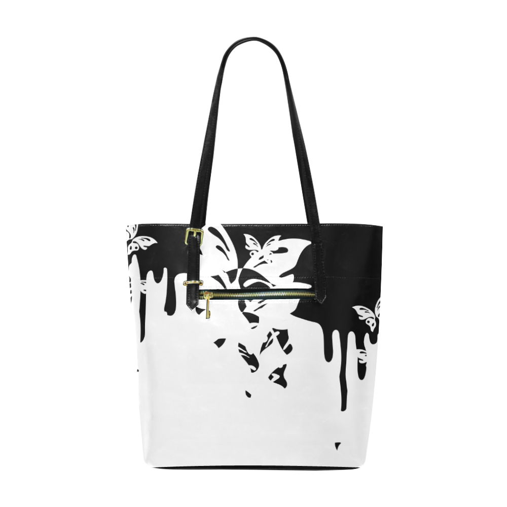 Animals Nature - Splashes Tattoos with Butterflies Euramerican Tote Bag/Small (Model 1655)