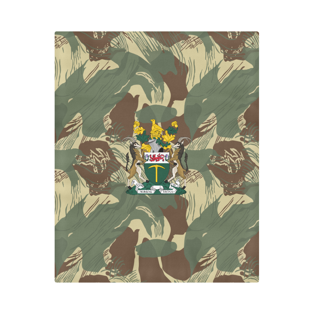 Rhodesian Brushstrokes Camouflage V2 Duvet Cover 86"x70" ( All-over-print)
