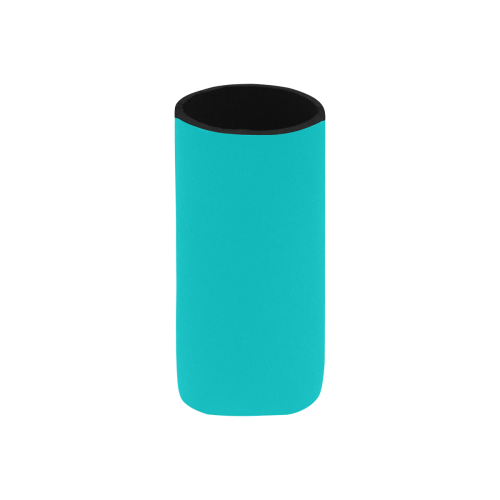 color dark turquoise Neoprene Can Cooler 5" x 2.3" dia.