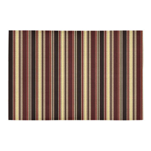 Dark textured stripes Azalea Doormat 24" x 16" (Sponge Material)