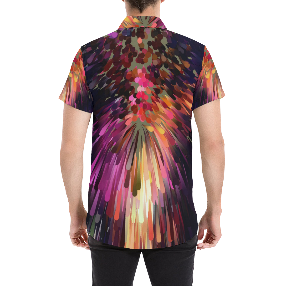 Fire by Artdream Men's All Over Print Short Sleeve Shirt (Model T53)