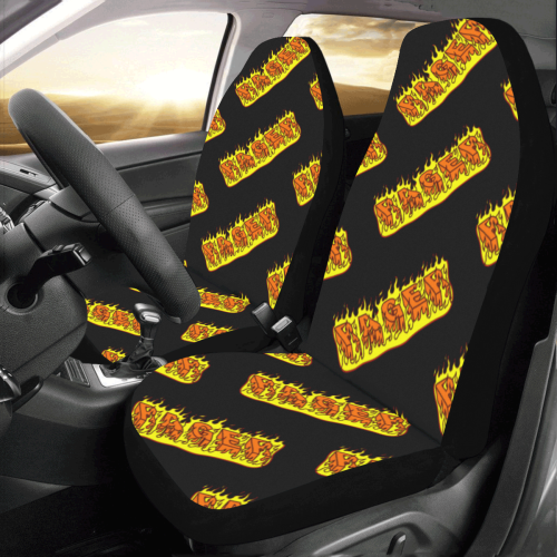 RAGER HELL ALL OVER black Car Seat Covers (Set of 2)