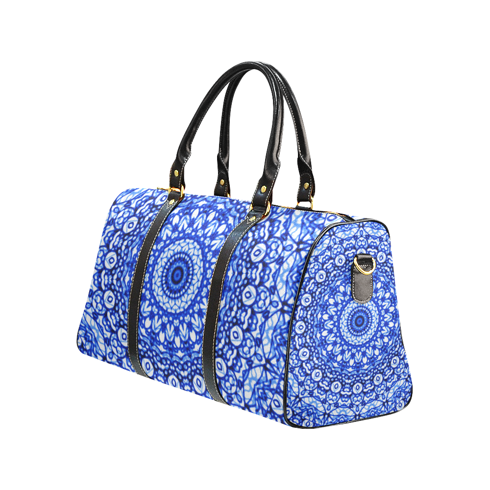 Blue Mandala Mehndi Style G403 New Waterproof Travel Bag/Small (Model 1639)