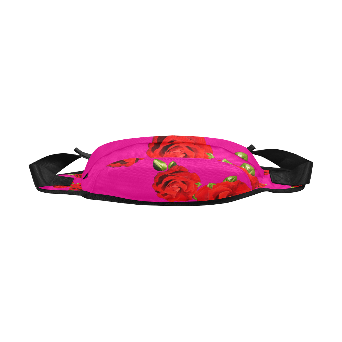 Fairlings Delight's Floral Luxury Collection- Red Rose Fanny Pack/Large 53086a6 Fanny Pack/Large (Model 1676)