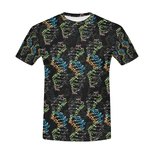 DNA pattern - Biology - Scientist All Over Print T-Shirt for Men (USA Size) (Model T40)