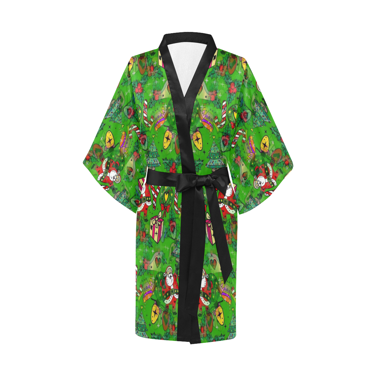Christmas 2019 Pop Art by Nico Bielow Kimono Robe