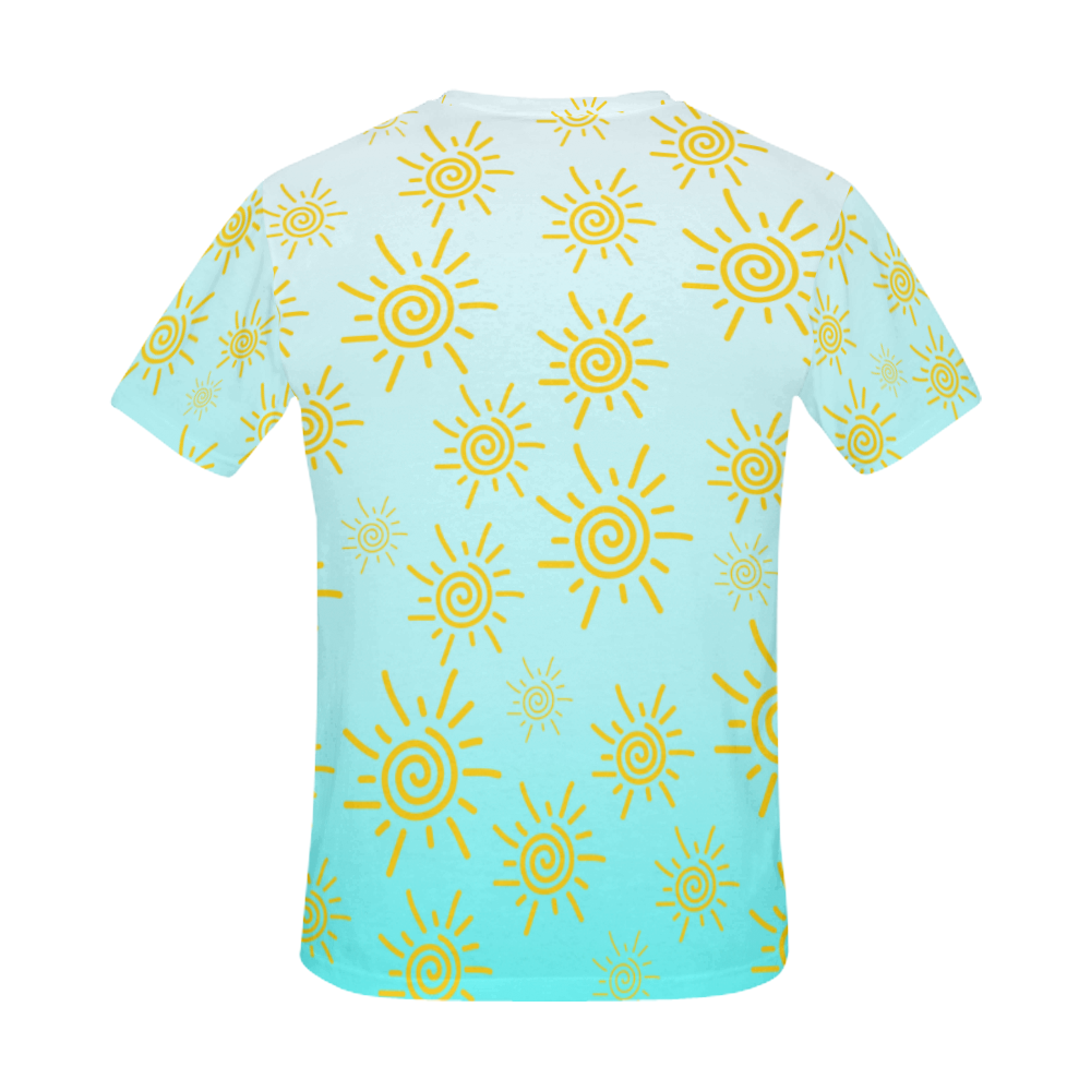 Sun All Over Print T-Shirt for Men (USA Size) (Model T40)
