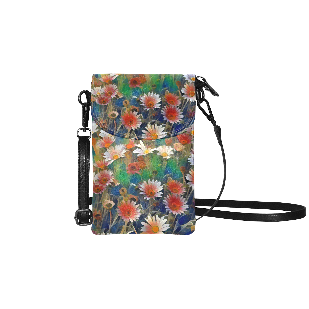 Floral ArtStudio 28 by JamColors Small Cell Phone Purse (Model 1711)