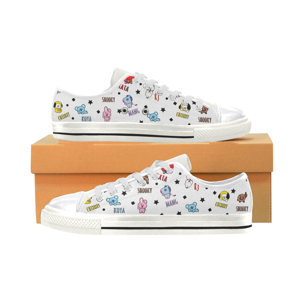 BT21 Women's Classic Canvas Shoes (Model 018)