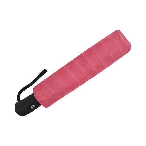 Red Snake Skin Auto-Foldable Umbrella (Model U04)