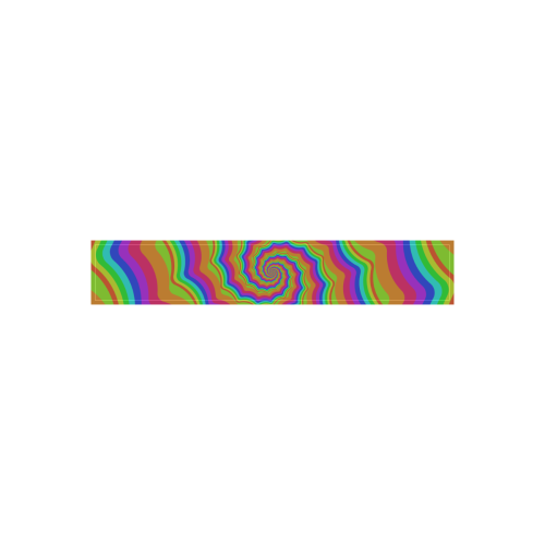 Rainbow spiral Women's Low Rise Capri Leggings (Invisible Stitch) (Model L08)