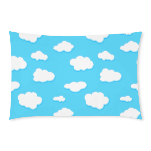 sky of blue and fluffy white clouds 3-Piece Bedding Set
