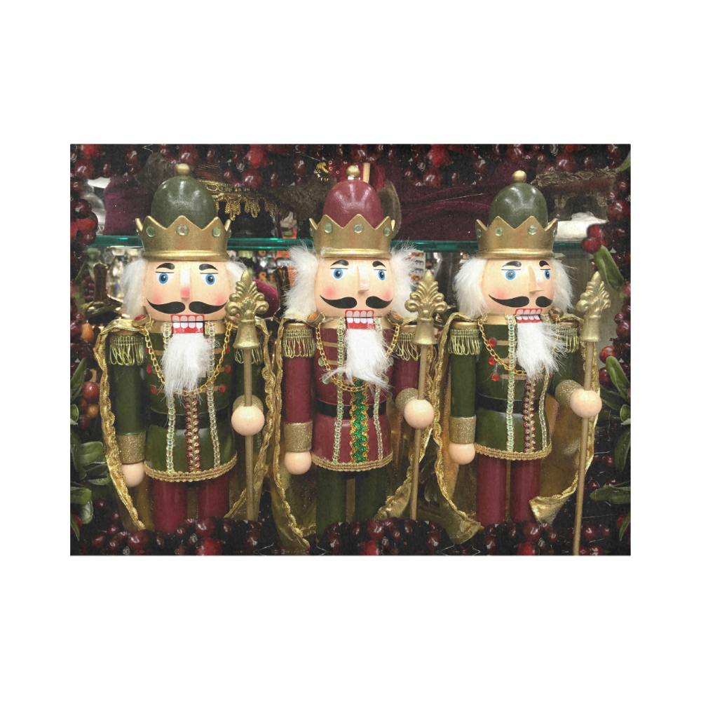 Golden Christmas Nutcrackers Placemat 14’’ x 19’’ (Six Pieces)
