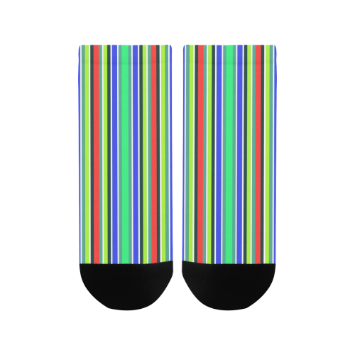 Vivid Colored Stripes 2 Women's Ankle Socks