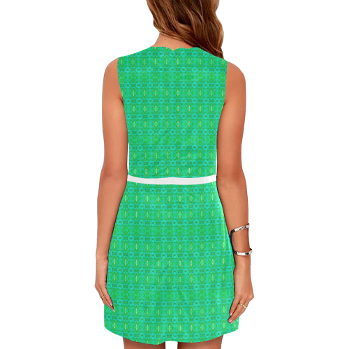 Emerald Sonata Eos Women's Sleeveless Dress (Model D01)