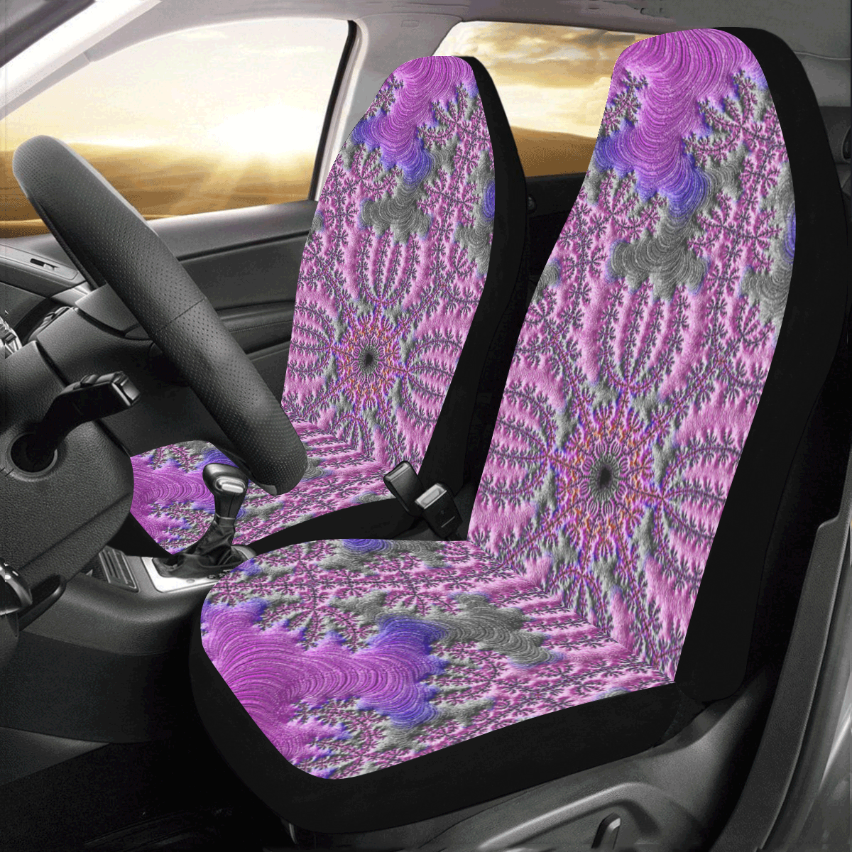 Fractal20160911 Car Seat Covers (Set of 2)