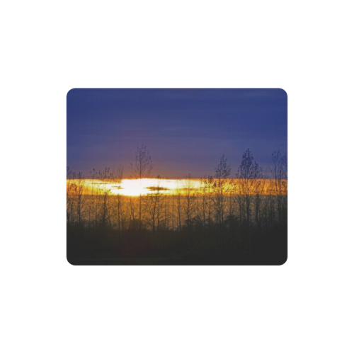 sunset in trees Rectangle Mousepad