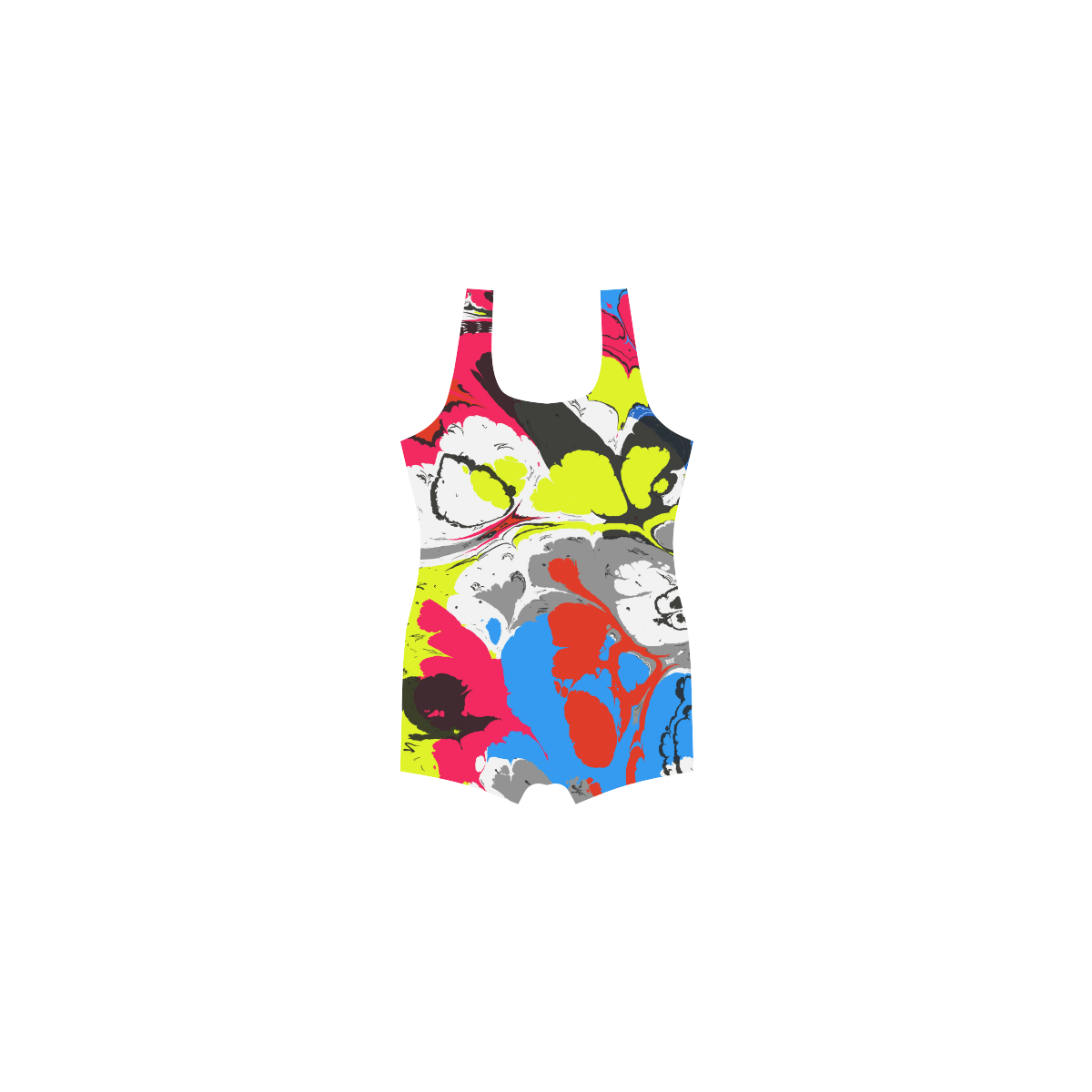 Colorful distorted shapes2 Classic One Piece Swimwear (Model S03)